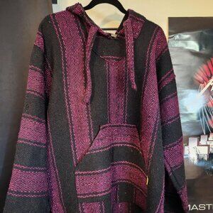 purple and black hoodie size xl